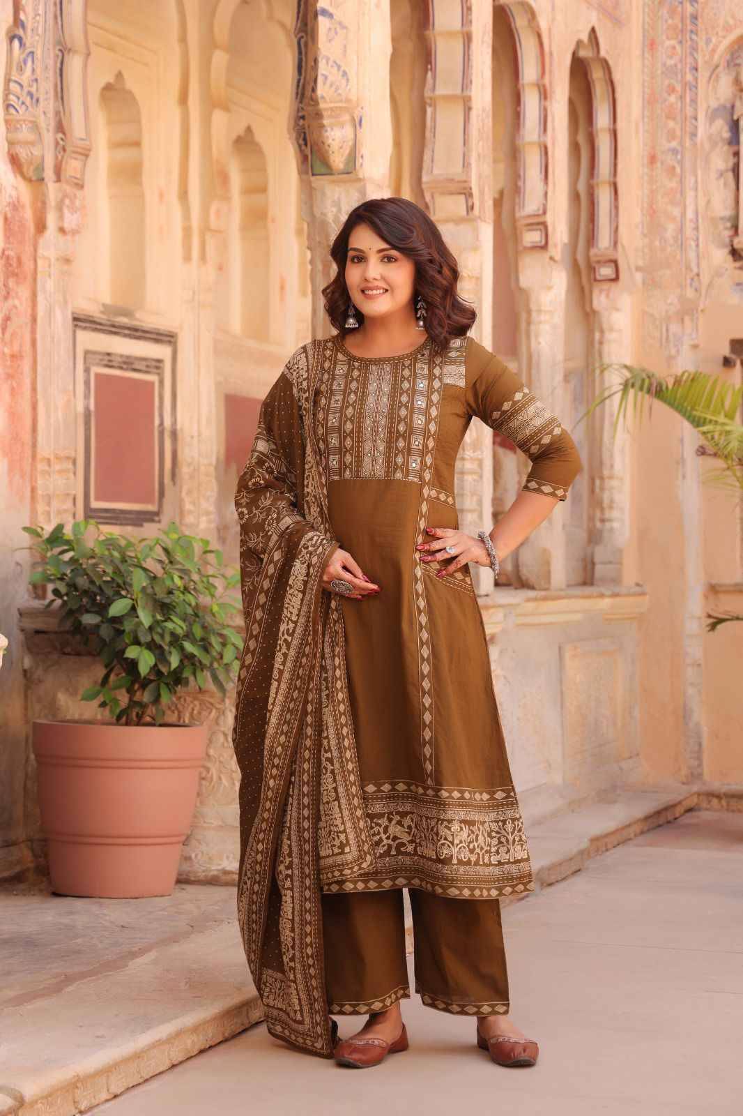 K 927 By Fashid 01 to 06 Series Designer Collection Beautiful Stylish Fancy Colorful Party Wear & Occasional Wear Pure cotton Embroidery Kurtis At Wholesale Price